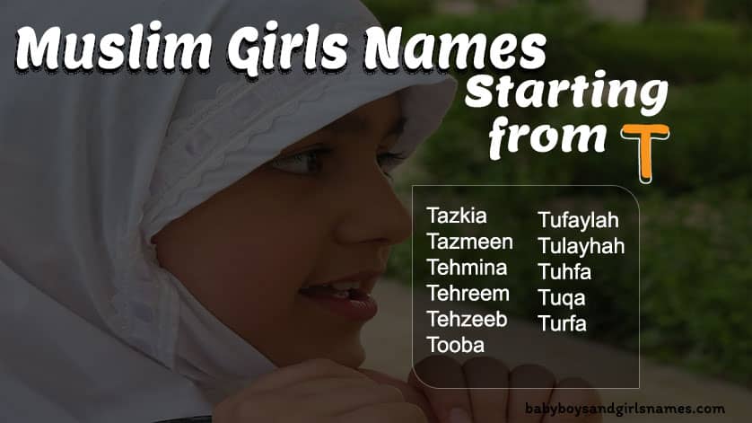 Girls names starting with t
