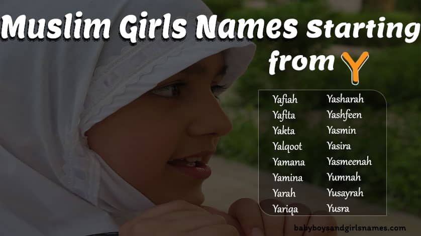 muslim girl names with meaning starting with y