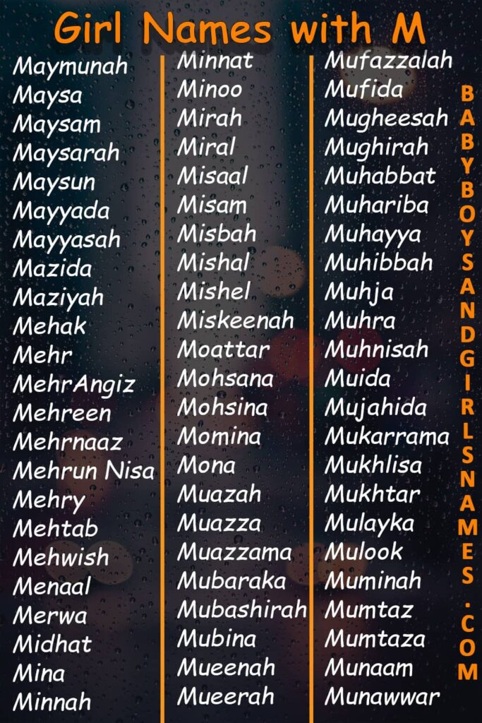 Arabic Girl Names