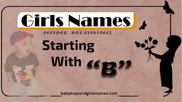 Girls names starting with b