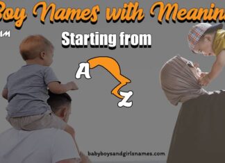 Muslim boy names with meaning