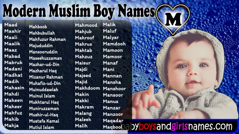 muslim boys names with m