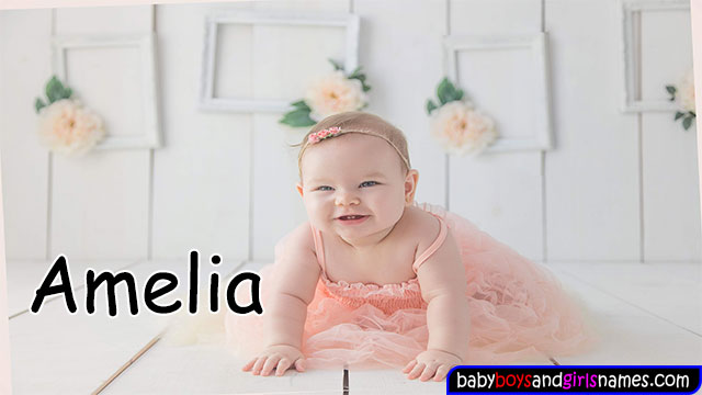 baby girl images and name amelia