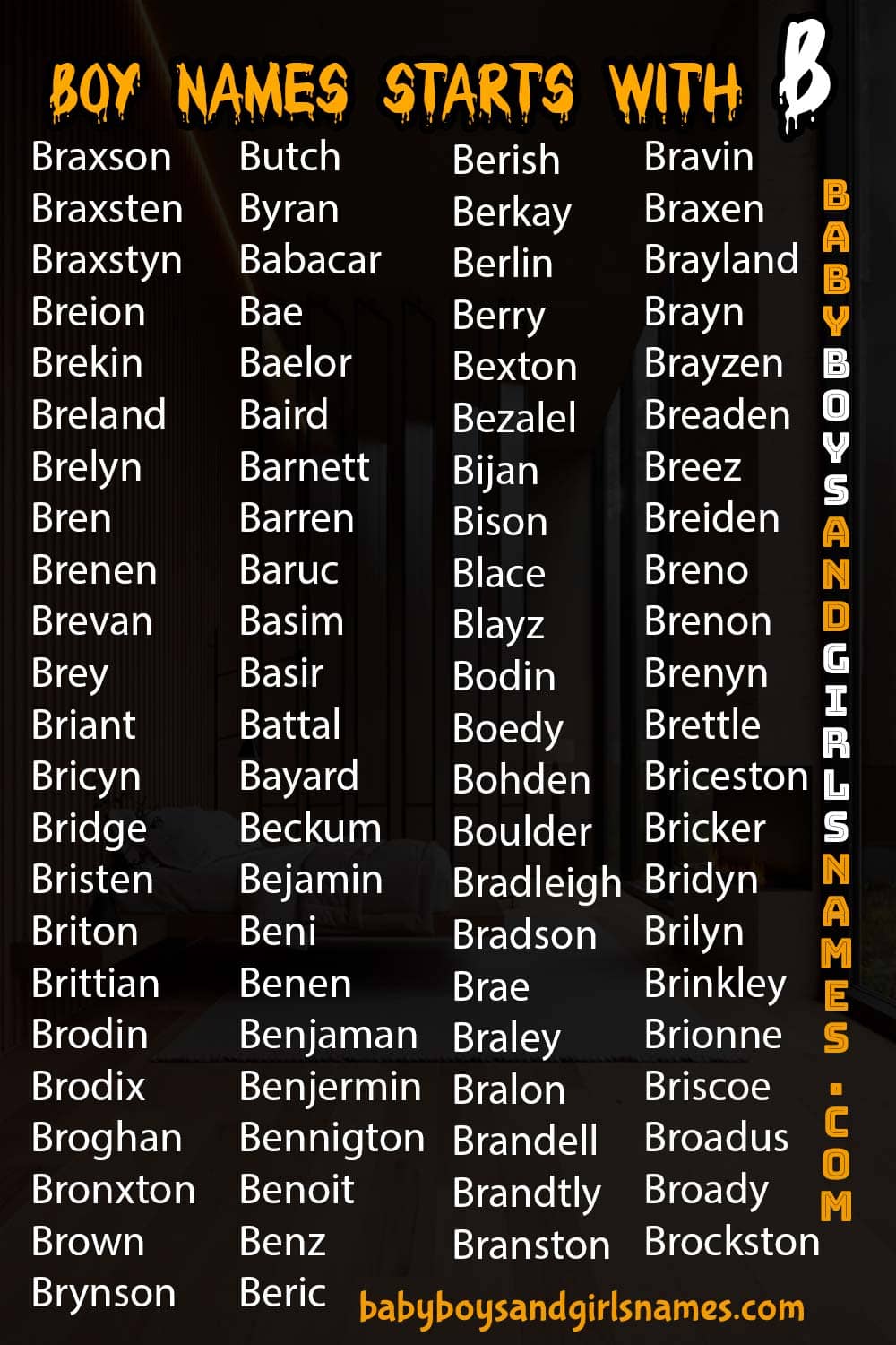 Baby boy names that start with b Baby boys and girls names