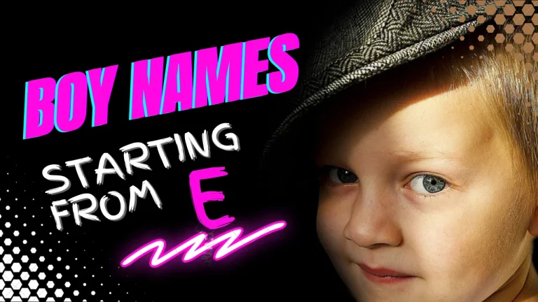 boy names that start with e